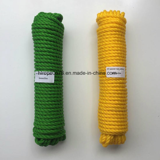 8mmx25m Heavy Duty Twisted PP Danline Polypropylene Rope