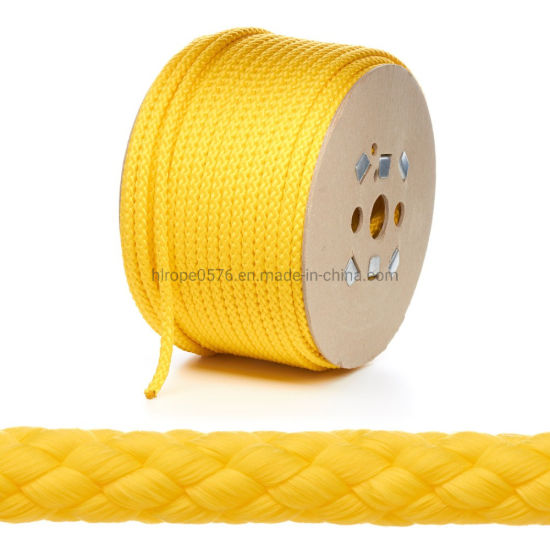 Yellow Polypropylene Rope Braided Poly Cord Strong String Camping