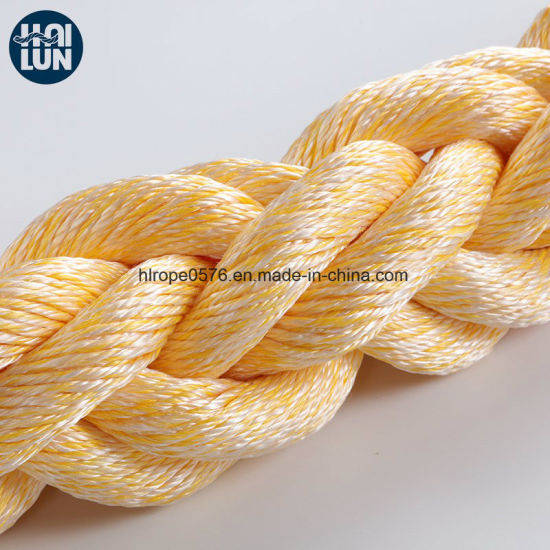 Mixed PP and Polyester Mooring Rope Twist Rope Marine Rope