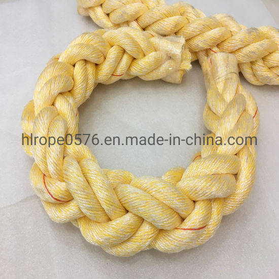 8 Strand Polyester and Polypropylene Mixed Mooring Rope