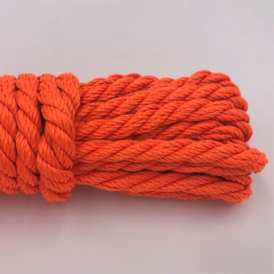 Orange Tracer 3 Strand Twisted PP/PE Rope for Philippines Market