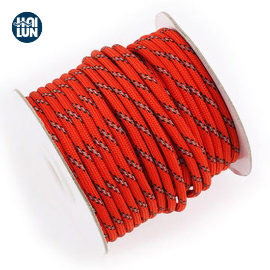 Red High Strength Polypropylene Multifilament Double Braid Fishing Rope