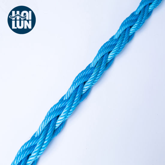 8-Strands Blue Polypropylene PP Mono-Filament Hawser Wire Rope