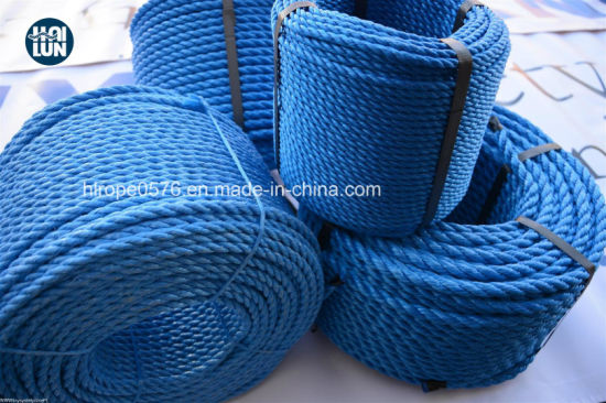3 Strands Blue Twisted High Quality Towing Polypropylene Boat Ropes