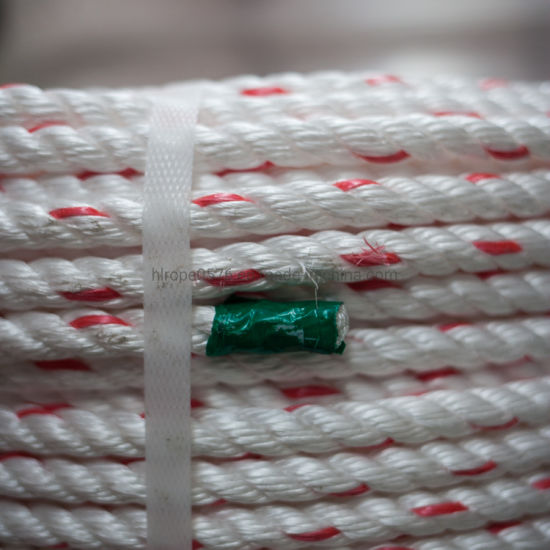 10mm White with Red Fleck Floaty Polysteel Rope (220m Coil)