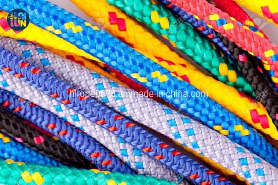 Colorful Nylon Polyester Double Braided Boad Rope