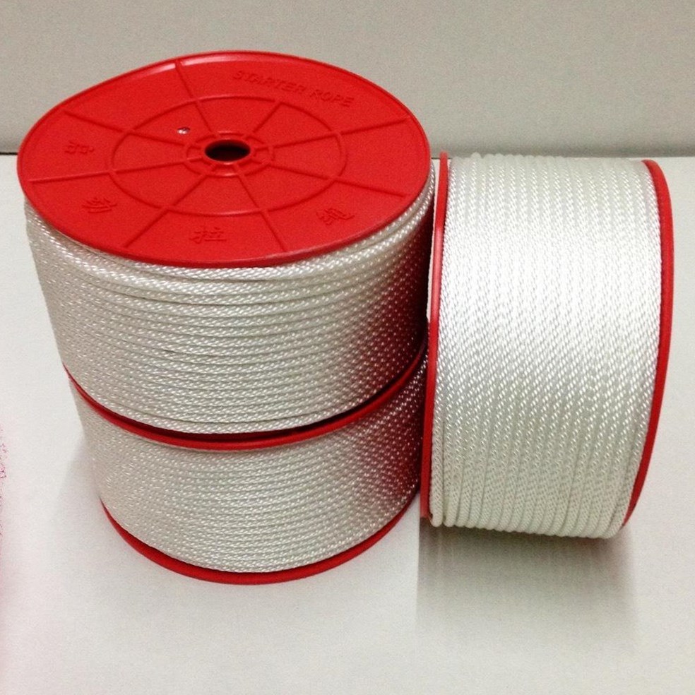 Strong and Durable White Polyester Rope for Engine Start Use Buy Twist Rope, Boat Rope, PP
