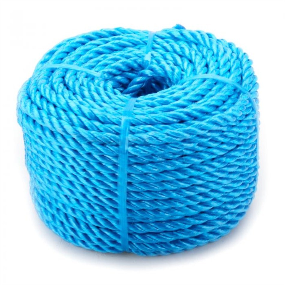 12mm X 35m Reel Blue 3 Strand Polypropylene Rope Shipping Camping