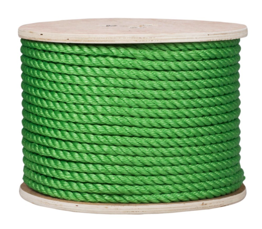 4 Strand Green Color Diameter 14mm 200m Length Per Roll Polypropylene