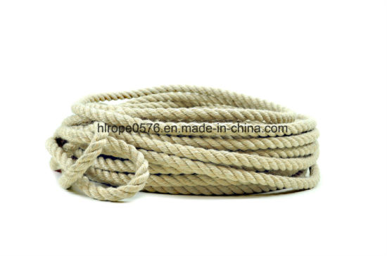Sisal Jute Three Strands of Rope Mooring Rope