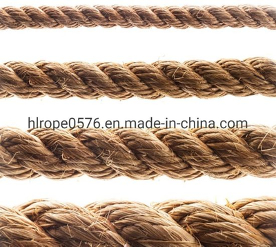 100% Natural Fiber Color Sisal Rope Jute Mooring Rope