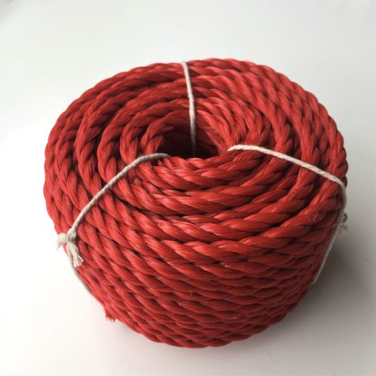 Red 6mmx20m Heavy Duty Twisted Polypropylene Rope Floating PP Rope Boat Rope Sailing Camping Secure Line Clothes Line