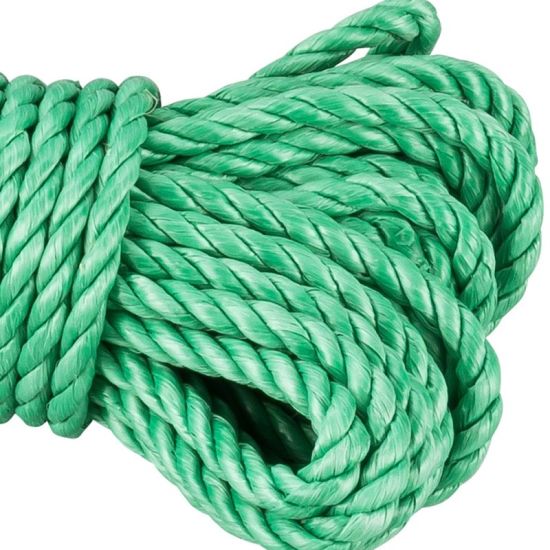 Green Color 3 Strand PP Twist Rope for Shipping and Mooring
