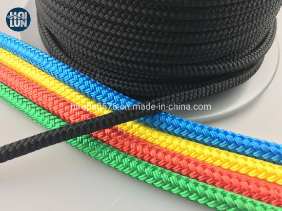 Colorful Nylon Polyester Double Braided Boad Rope