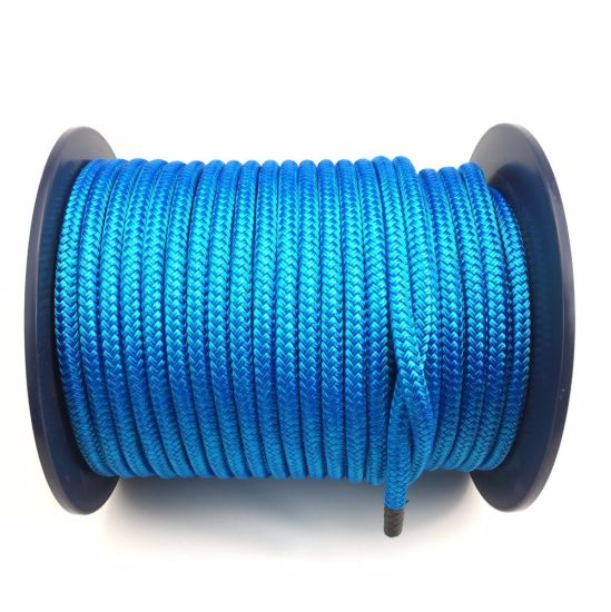 Quality Double Braid on Braid Polyester Rope 8mm 10mm 12mm 14 mm Royal Blue