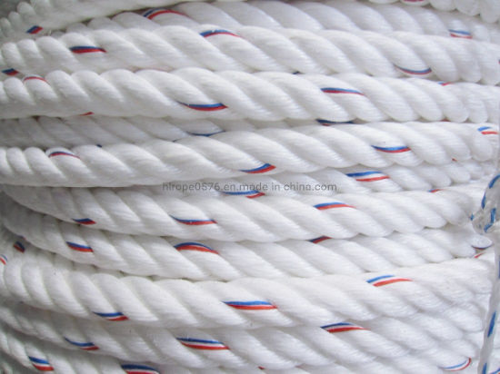 Wholesale White 3 Strand Polypropylene Danline Coil Rope