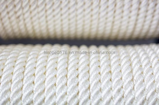 Nylon 3 Strand Twisted Rope by The Metre